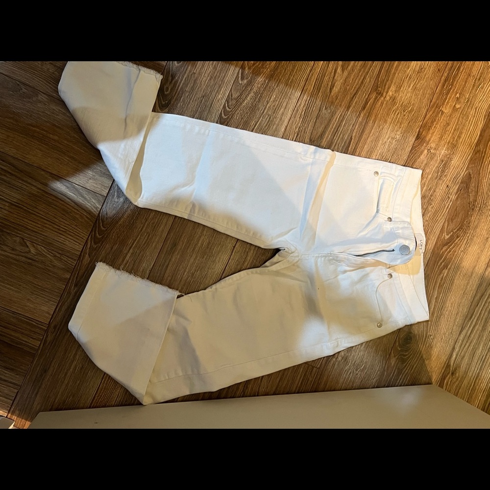 White, Like New, Cropped, Loft Brand Jean